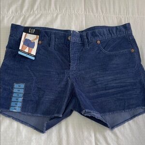 GAP Women's Blue Corduroy Shorts